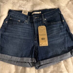 Levi's Women's Dark Blue Jean Shorts